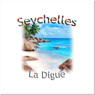 Seychelles - La Digue - Anse Patates Posters and Art